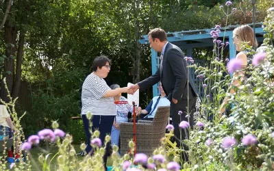 Bournemouth care home celebrates third consecutive ‘Outstanding’ CQC rating with a visit from local MP