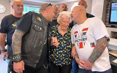 Black Mafia motorcycle club zooms in to help Enfield care home Bullsmoor Lodge celebrate Veteran Friendly Foundation status